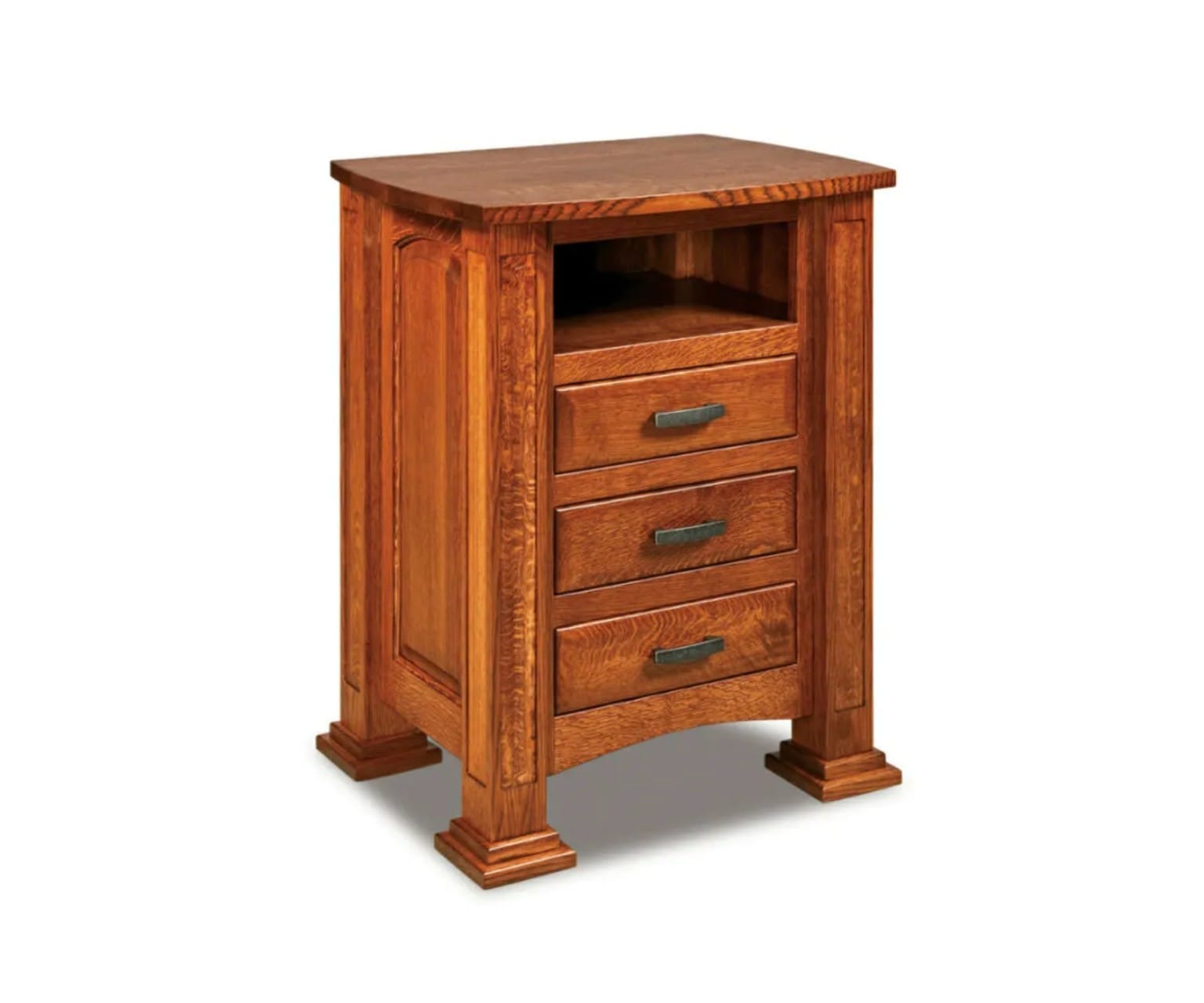 The Alderwick Three-Drawer Cubby Nightstand