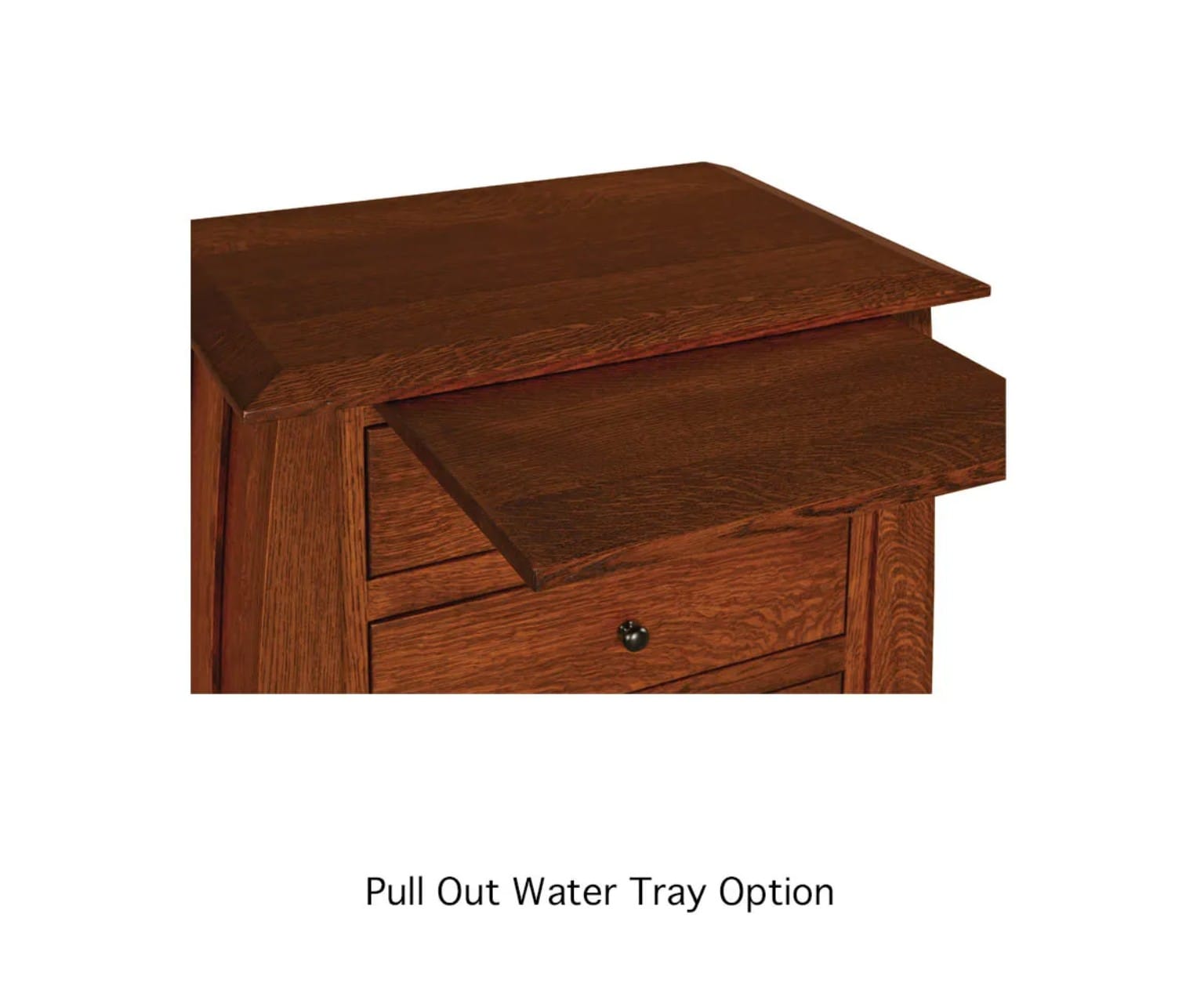 The Alderwick Three-Drawer Cubby Nightstand — additional view