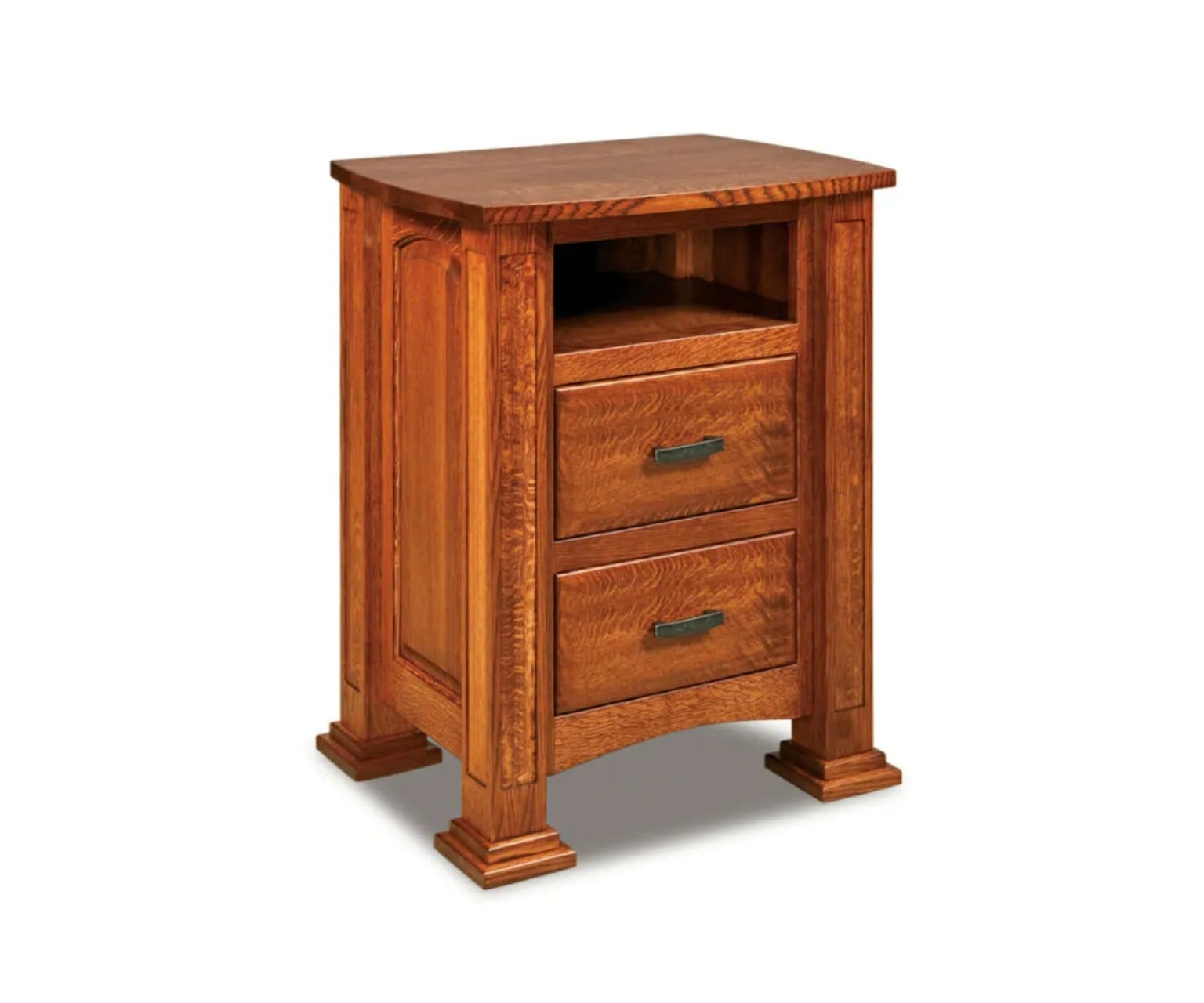The Alderwick Two-Drawer Cubby Nightstand