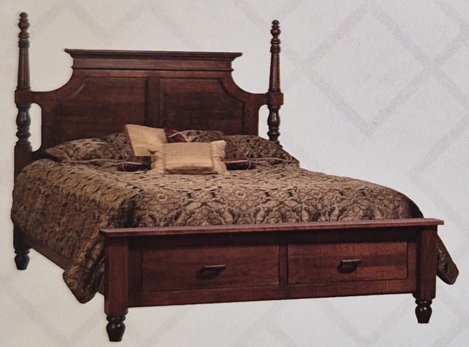 The Bar Harbour Storage Bed with Footboard Drawers