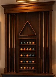 The Bar Harbour Wall Cue Rack