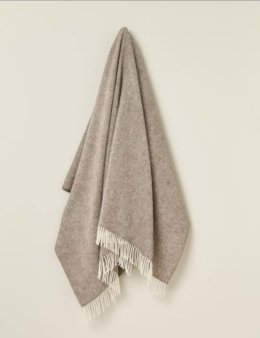 Herringbone British Wool Throw — additional view