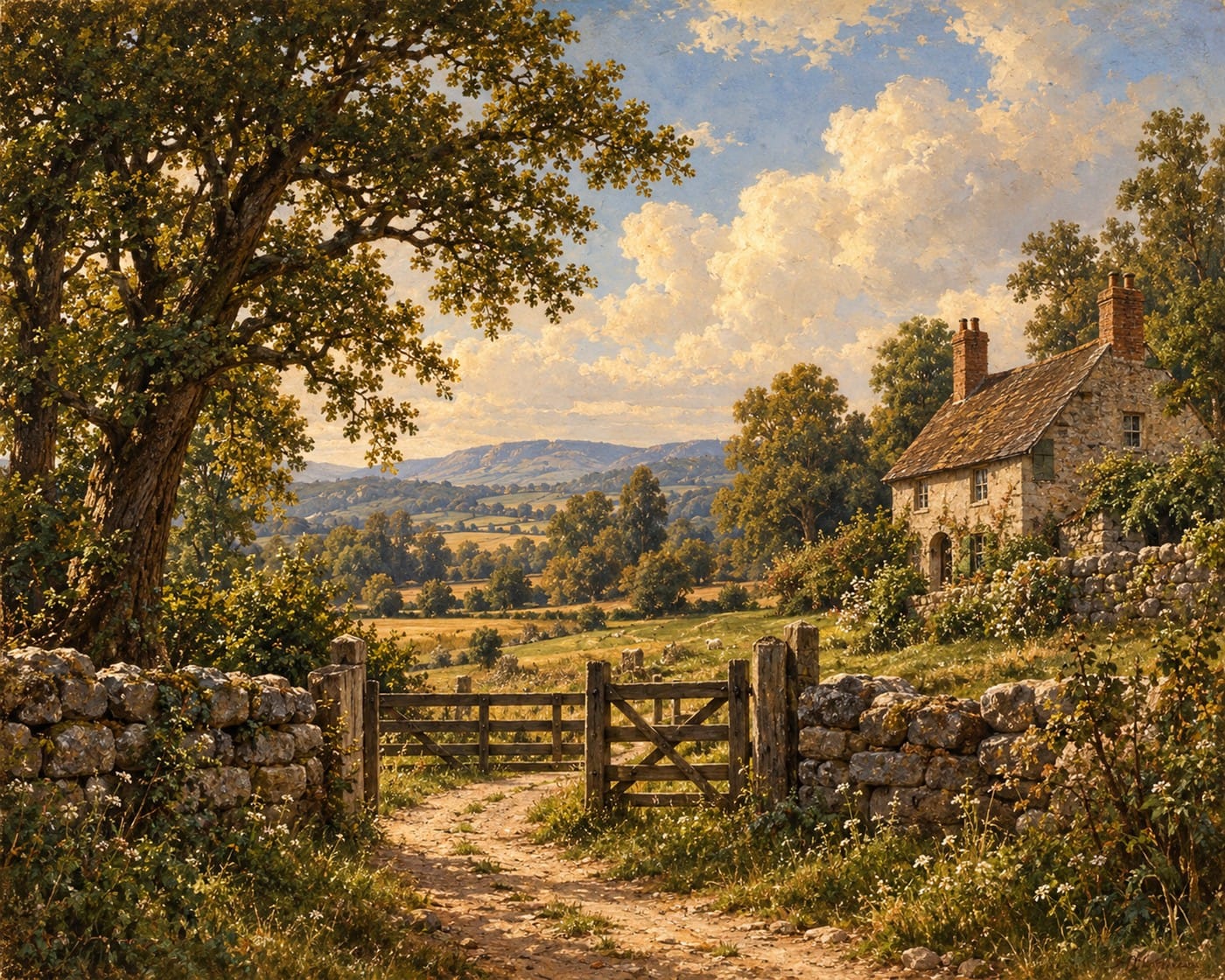 English Cottage Landscape