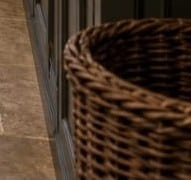 Large Woven Willow Basket — additional view