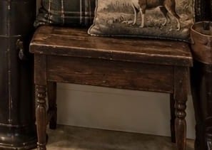 Rustic Oak Hall Bench