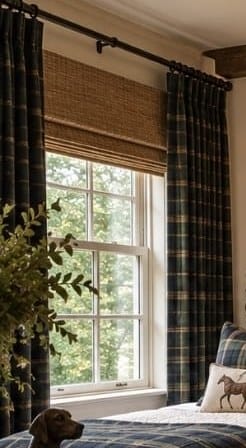 Tartan Drapery Panels