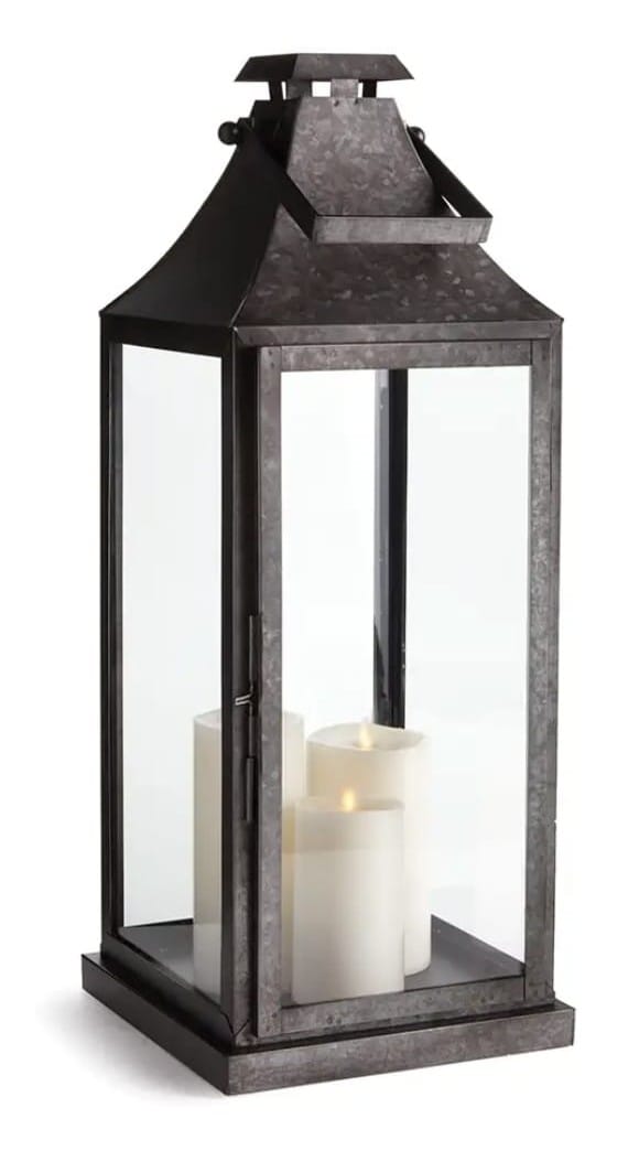Black Iron Candle Lantern