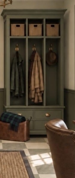 Amish Mudroom Locker, Sage Green