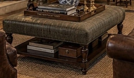 Tweed Cocktail Ottoman