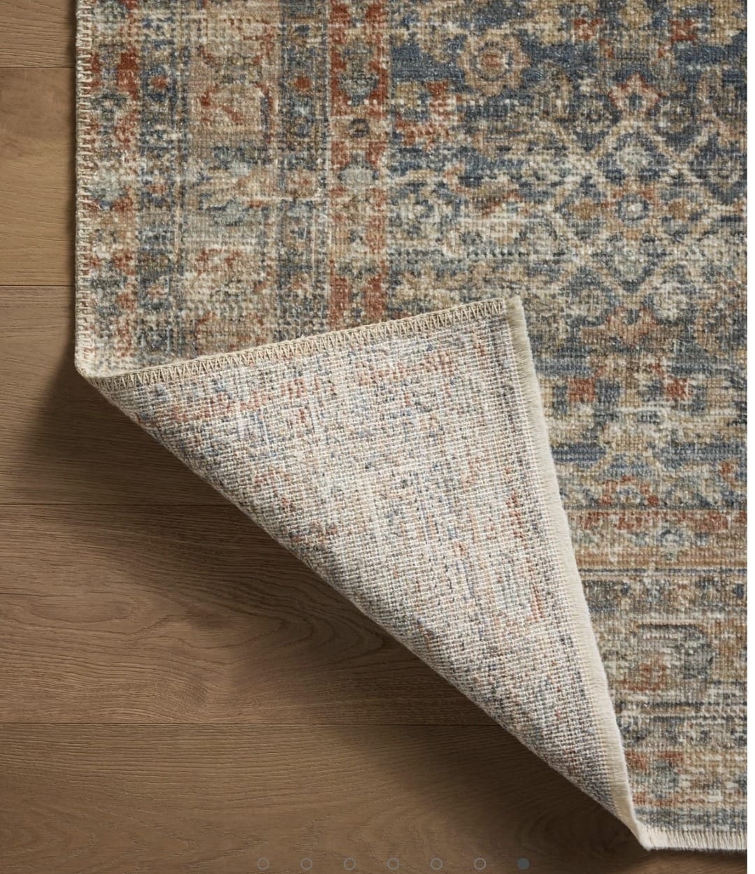 Heritage Blue & Rust Persian-Style Rug — additional view