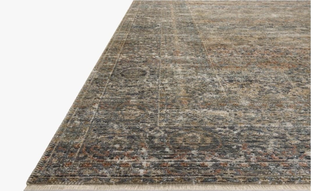 Heritage Blue & Rust Persian-Style Rug — additional view