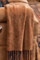Camel Cashmere Throw — additional view