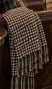 Houndstooth Wool Throw — additional view