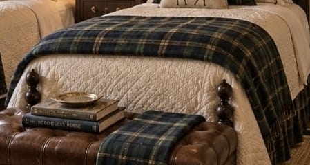 Blackwatch Tartan Wool Throw — additional view