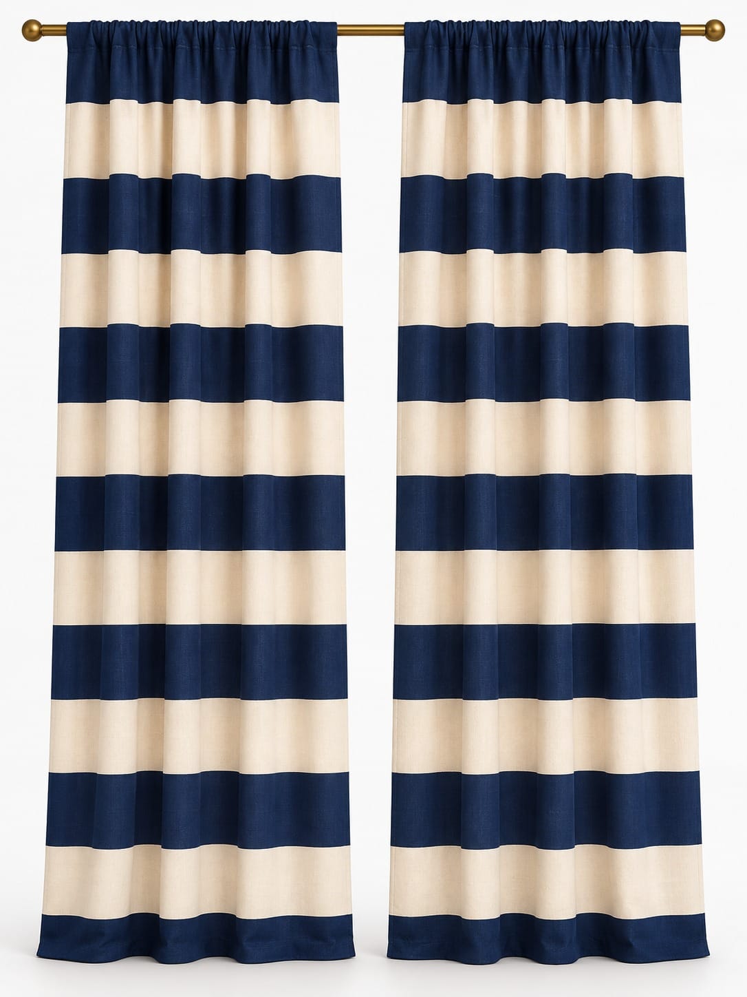 Lakiesta Cabana Stripe Drapery Panels, Pair