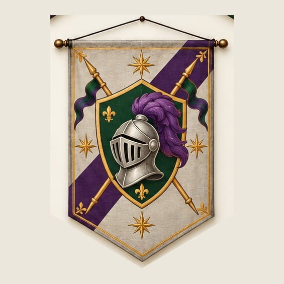 Young Knight's Helmet Pennant