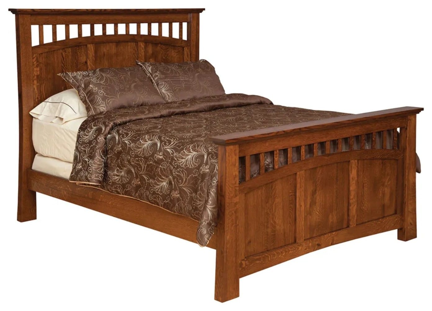 The Craftsman's Pride Arched-Panel Bed