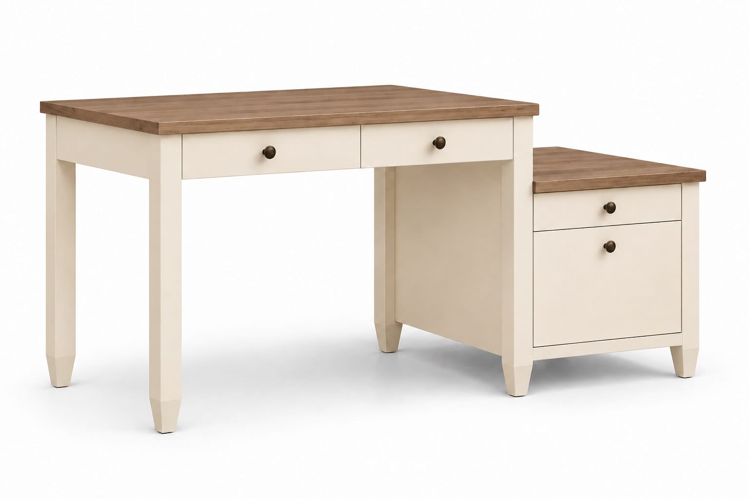 The Seabrook Desk with File Cabinet