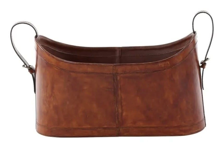Leather Magazine Holder