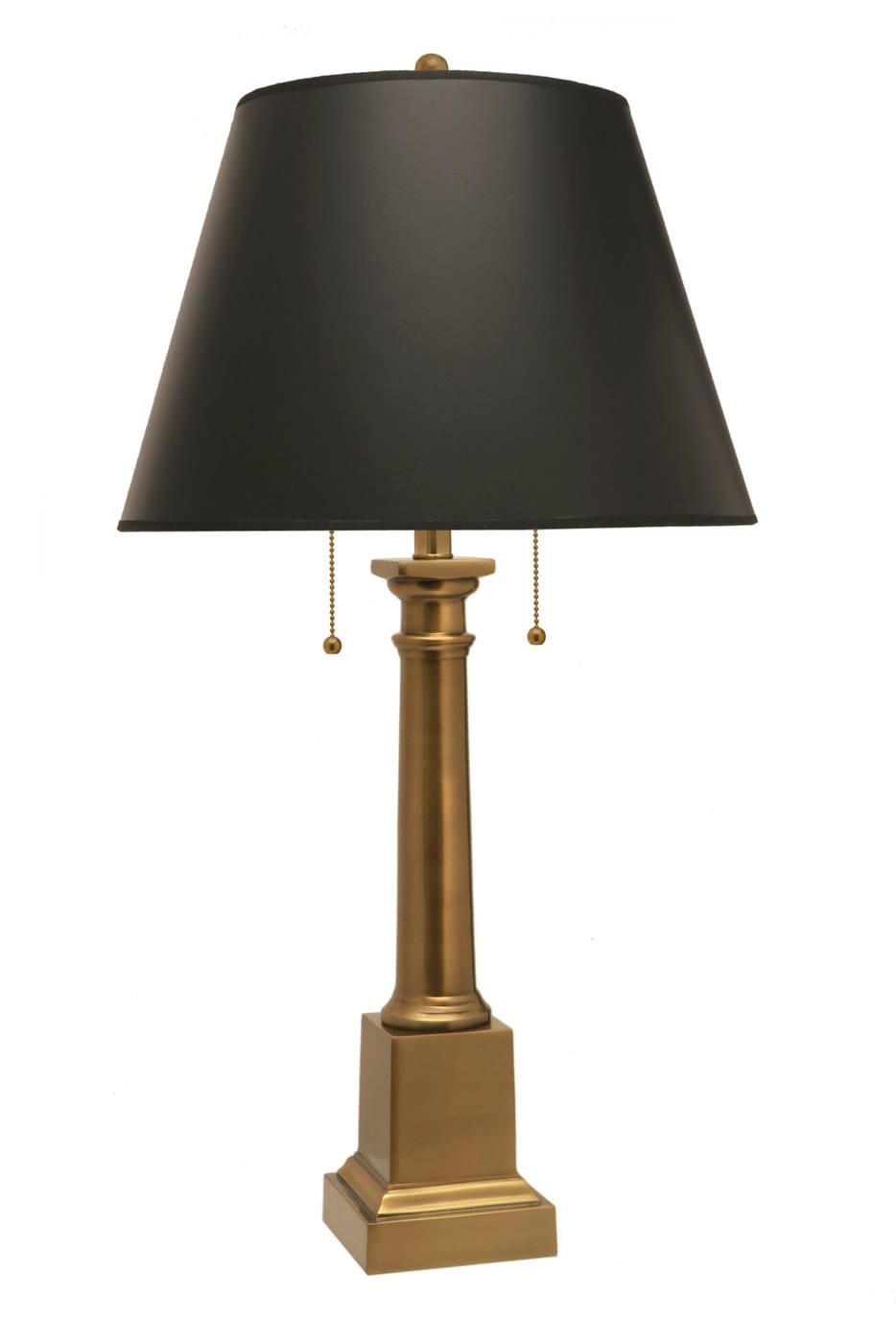 Stiffel Brass Column Desk Lamp