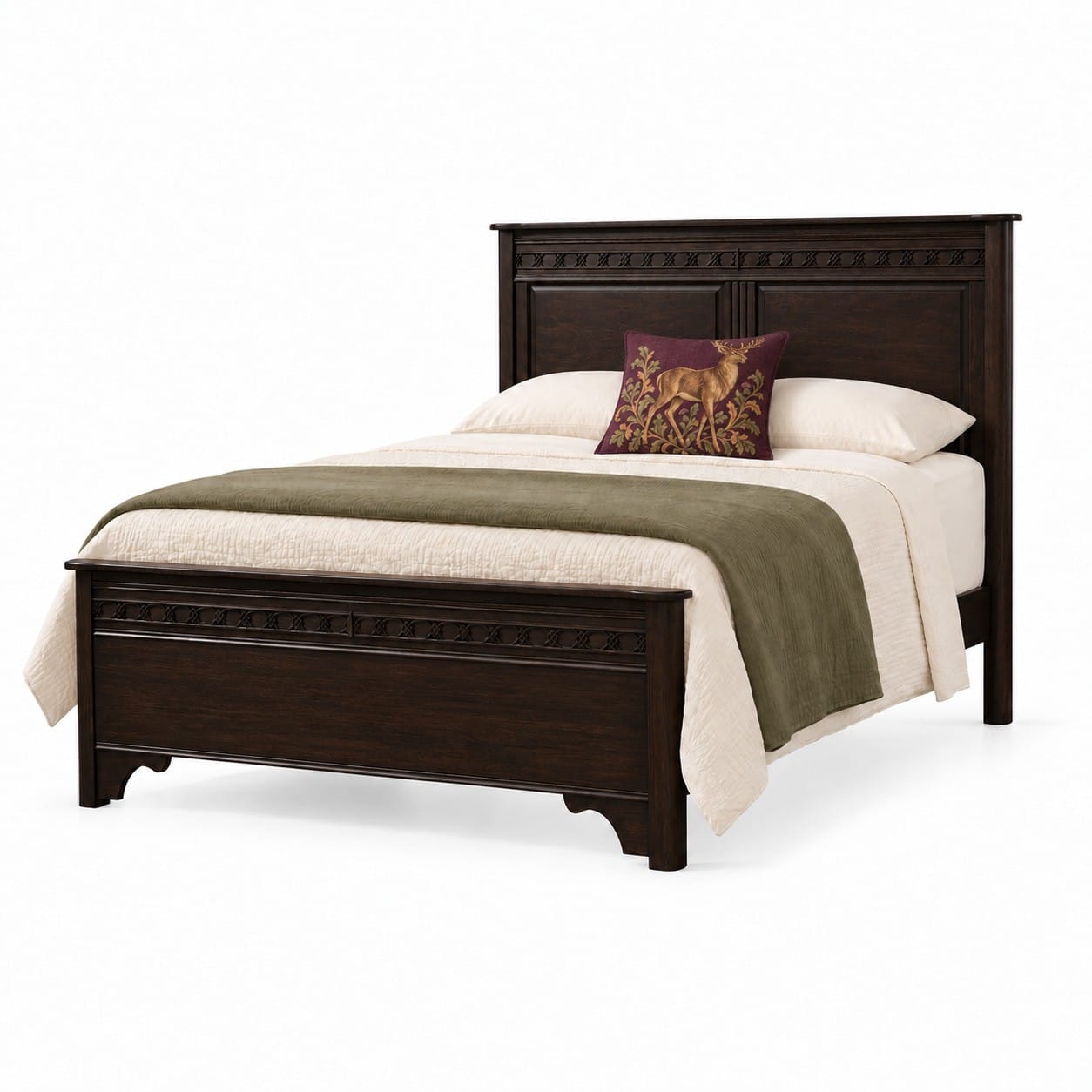 The Willowthorne Panel Bed with Short Footboard