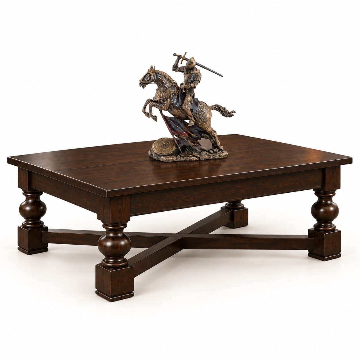 The Stonehaven Cross-Brace Coffee Table