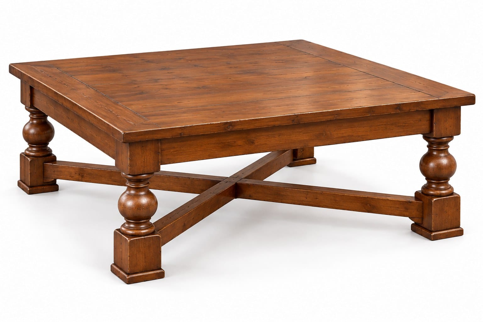 The Stonehaven Cross-Brace Coffee Table — additional view
