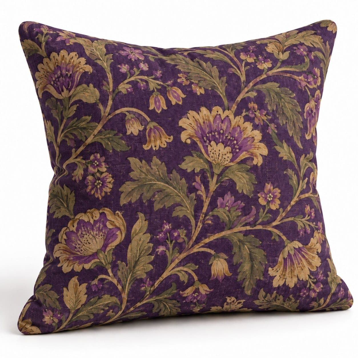 Stonehaven Purple Botanical Pillow