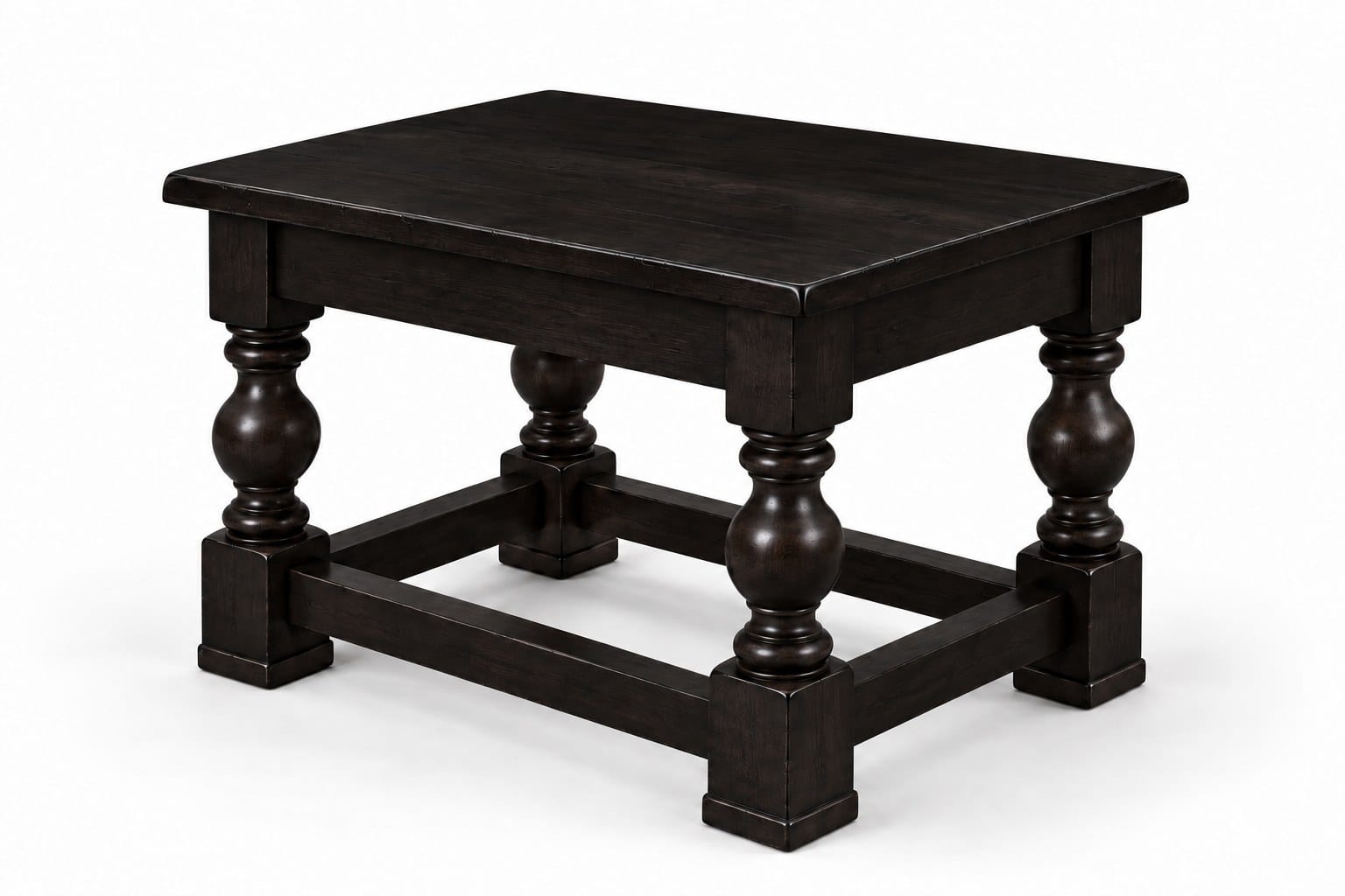 The Stonehaven Turned-Leg End Table