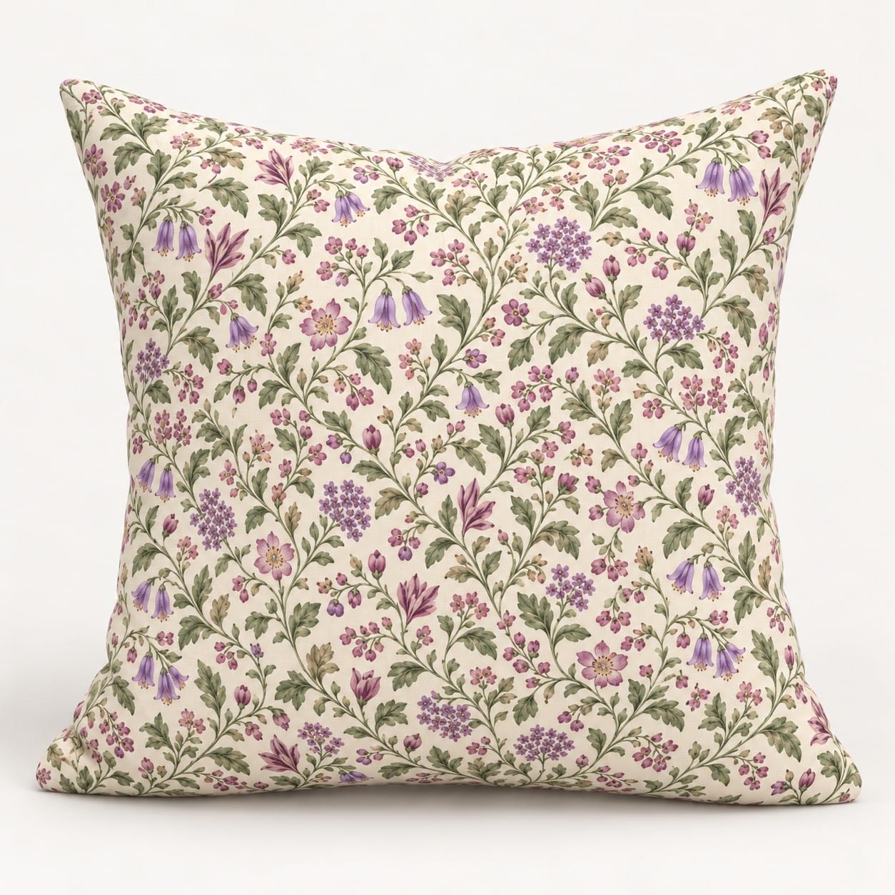 Lavender Botanical Throw Pillow