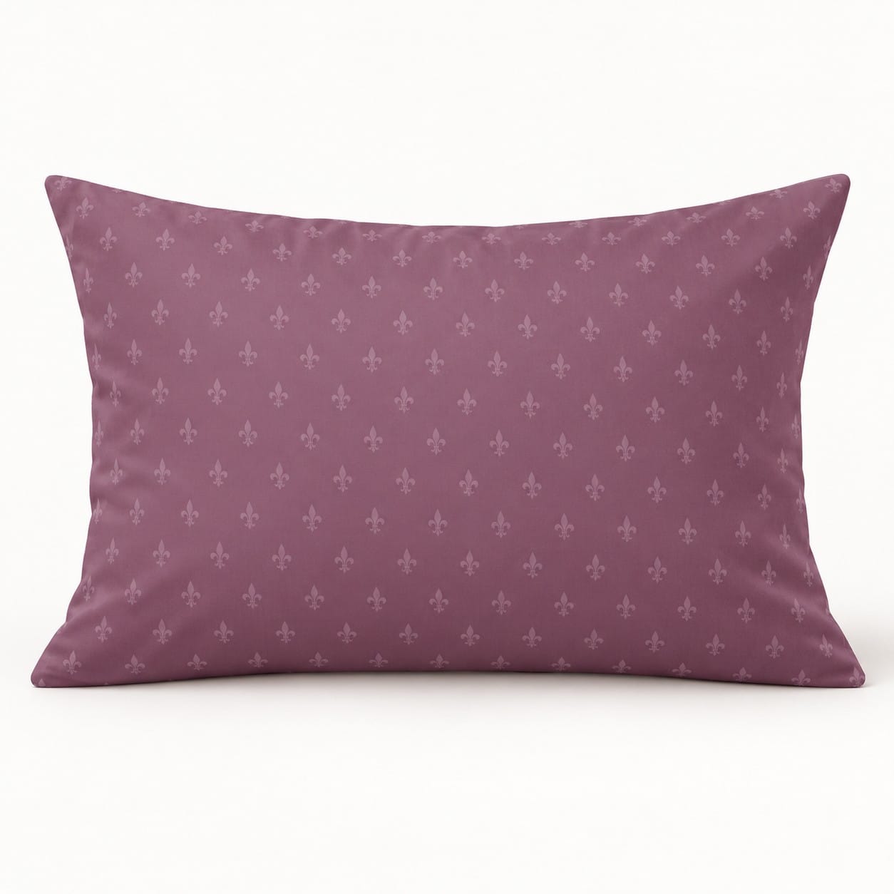 Plum Fleur-de-Lis Standard Sham