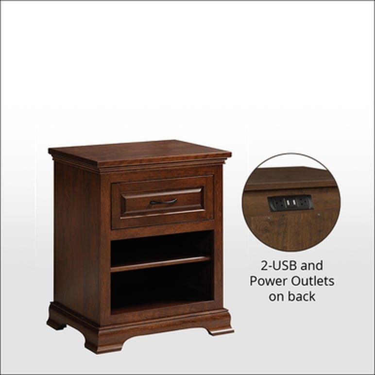 The Lavender Chamber One-Drawer Nightstand