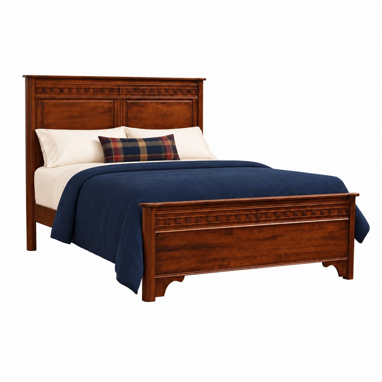 The Willowthorne Panel Bed with Tall Footboard