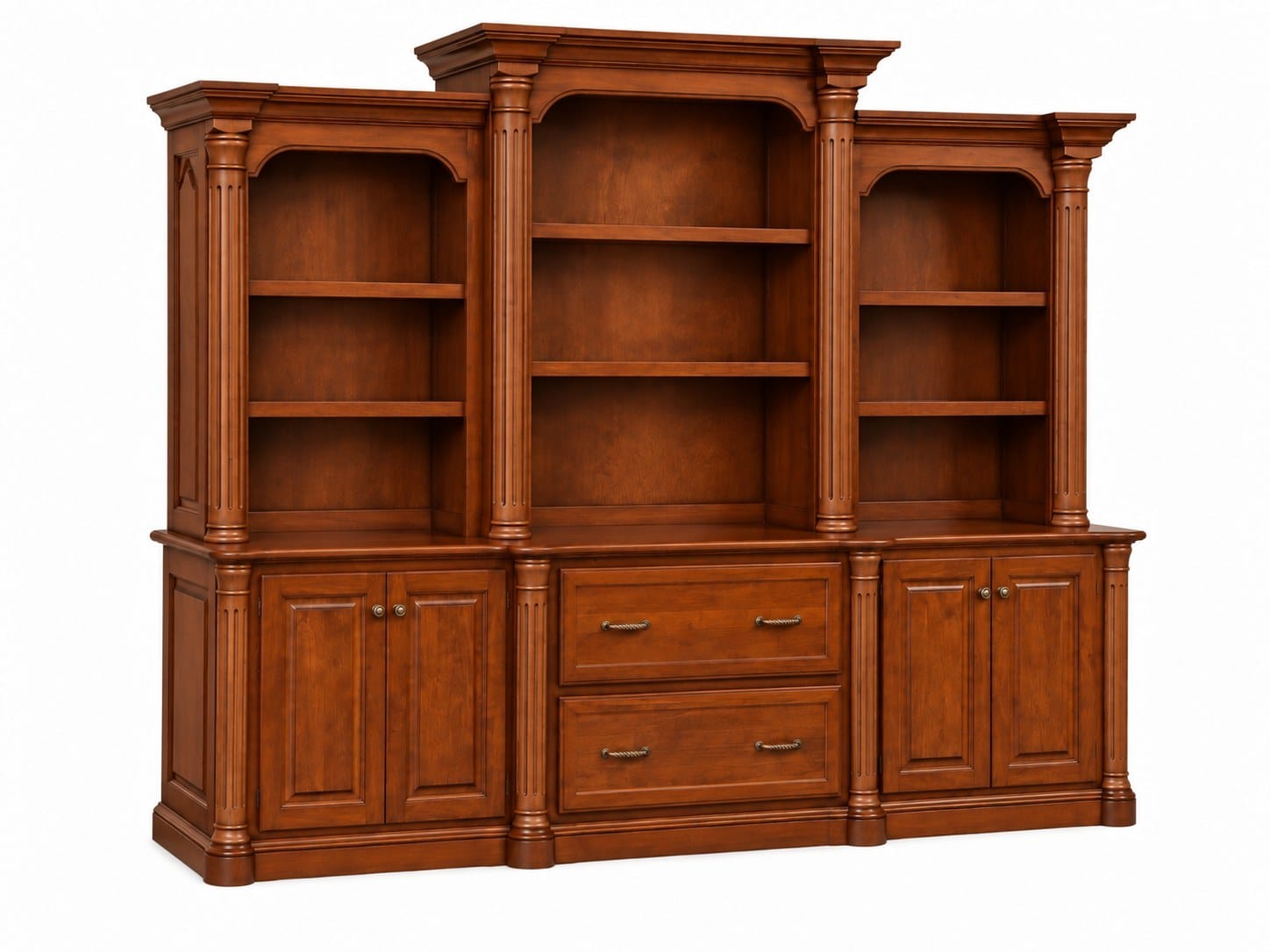 The Willowthorne Three-Bay Credenza & Hutch