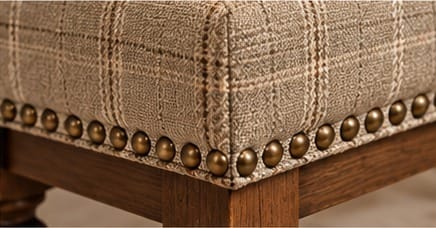 The Willowthorne Dressing Stool — Merino — additional view