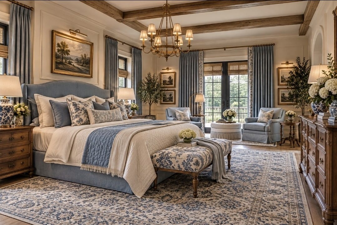 The Main Bedroom — decorated room scene