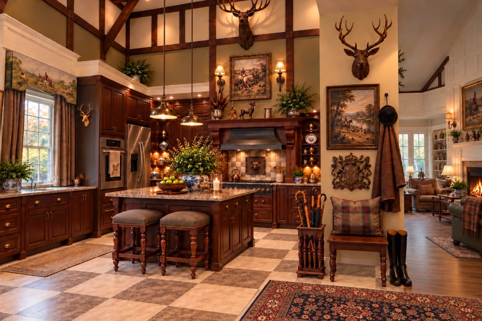 The Huntsman Kitchen — decorated room scene