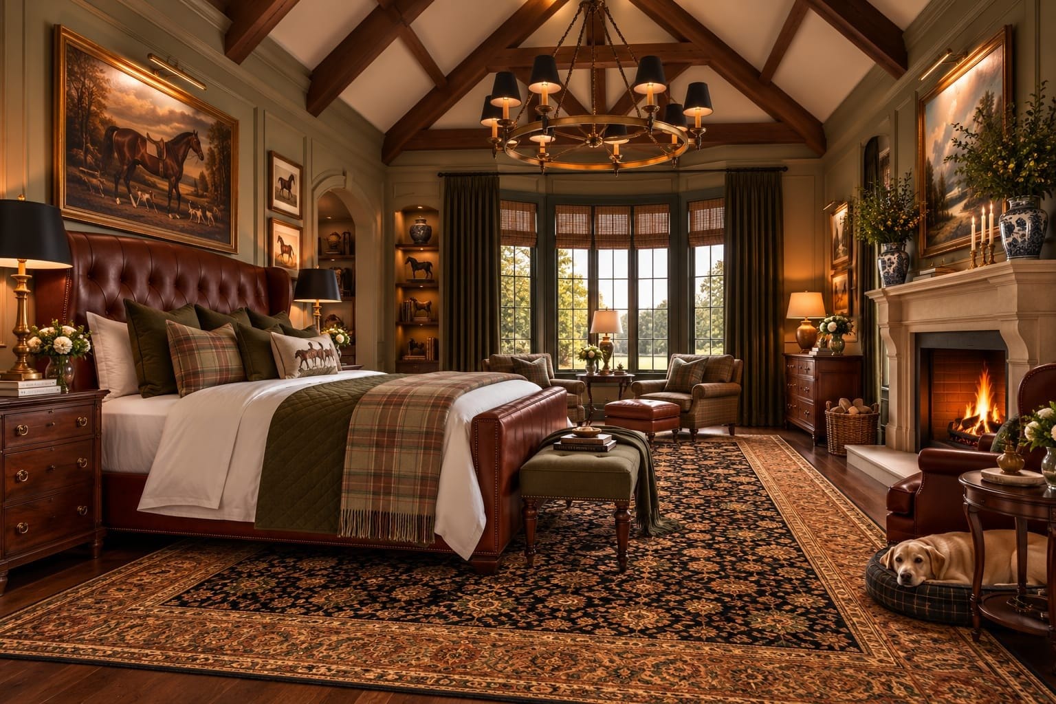 The Primary Suite — decorated room scene