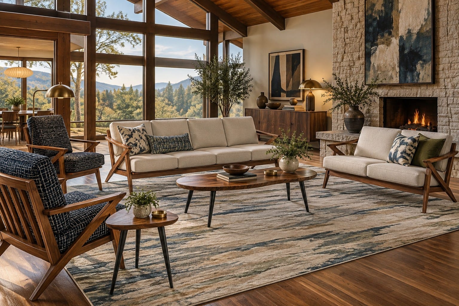 The Living Room — decorated room scene