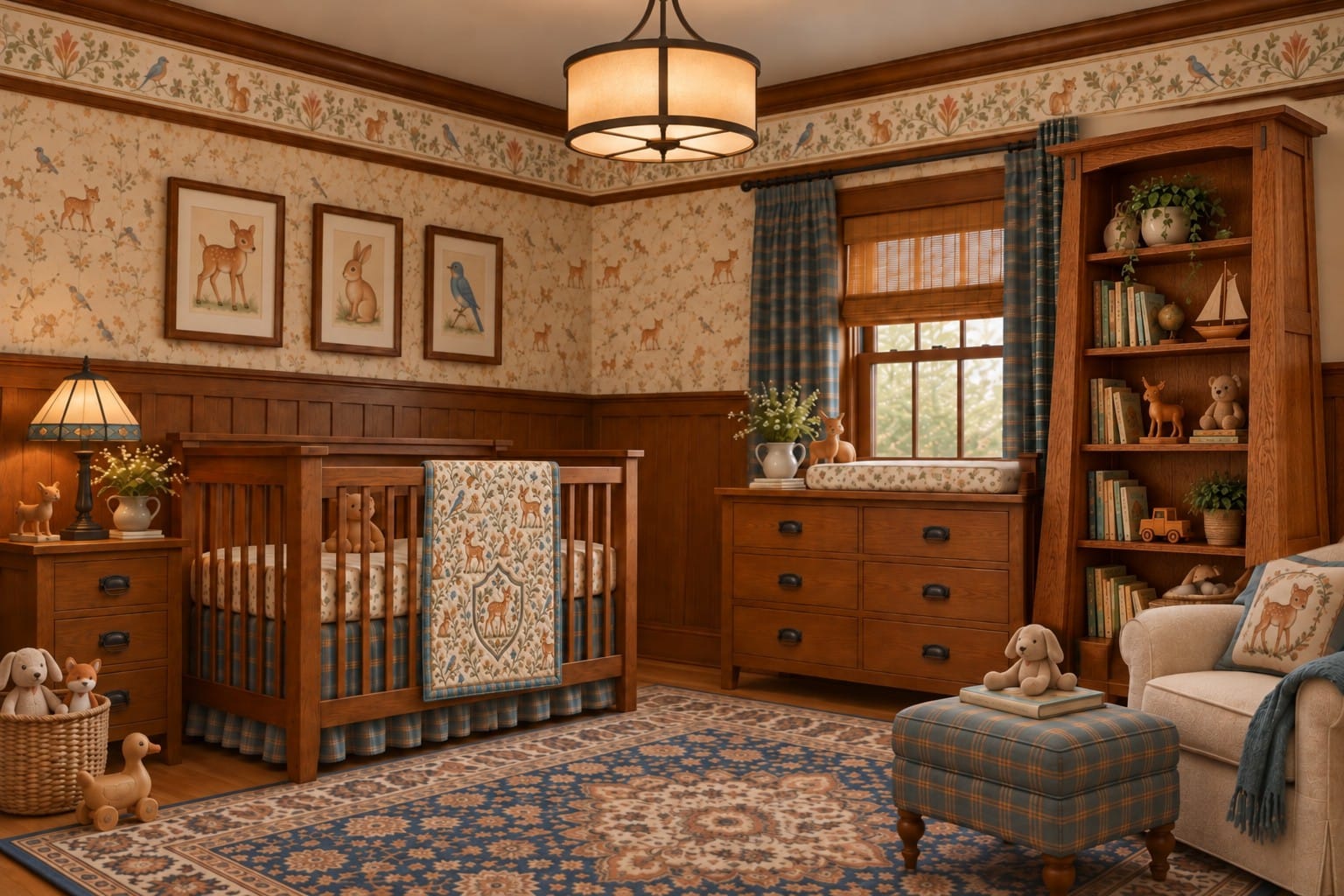 The Nursery — decorated room scene
