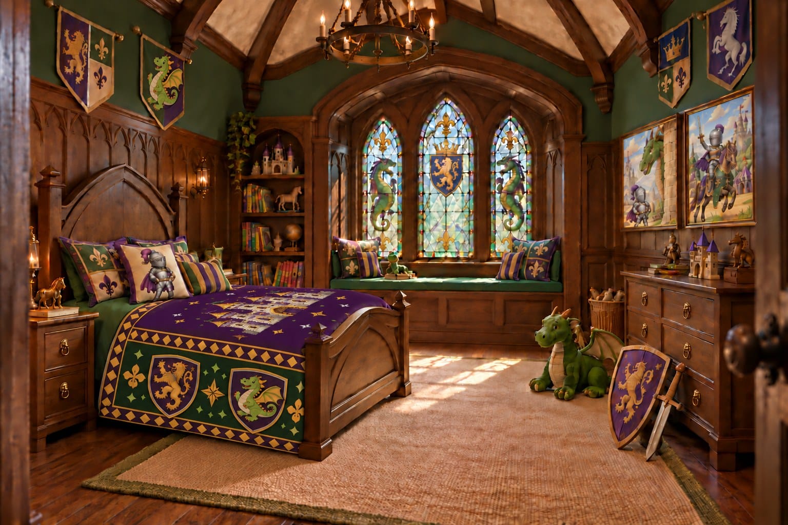 The Knight's Chamber — decorated room scene