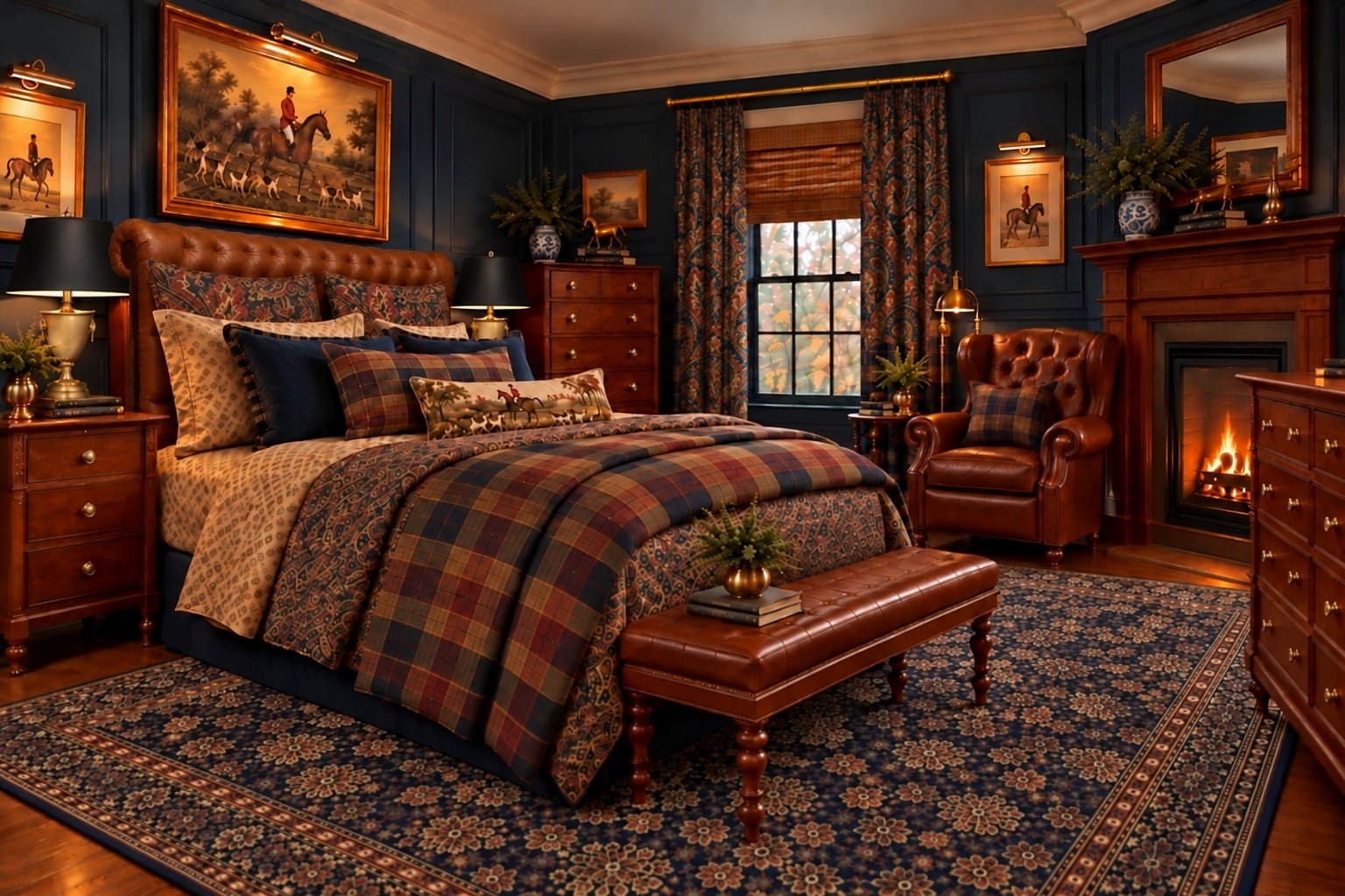 The Main Bedroom — decorated room scene