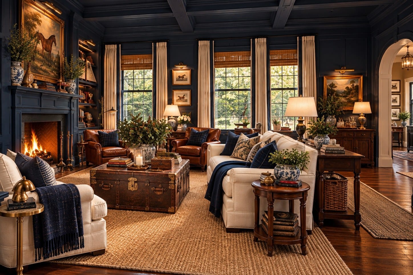 The Family Room — decorated room scene