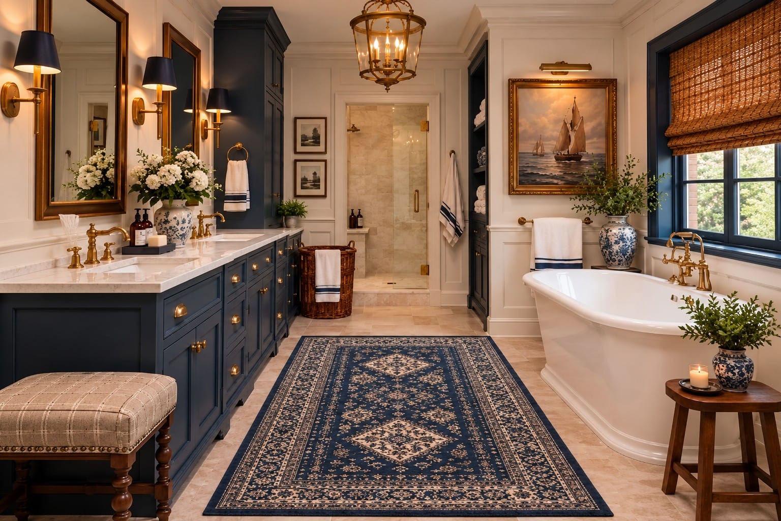 The Primary Bath — decorated room scene
